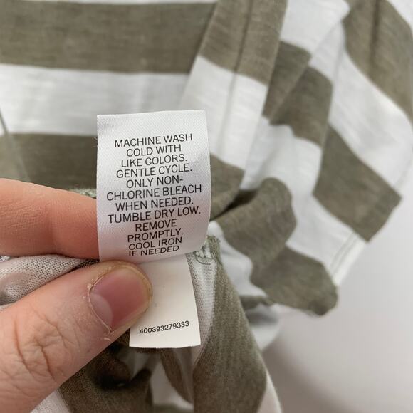 3/$20 SO KOHLS plus size brown striped button down tie front crop top SZ XXL - Picture 6 of 6